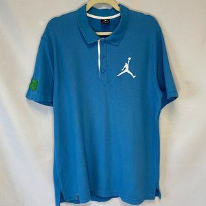 Vintage Air Jordan Light Blue Polo, Men's XL